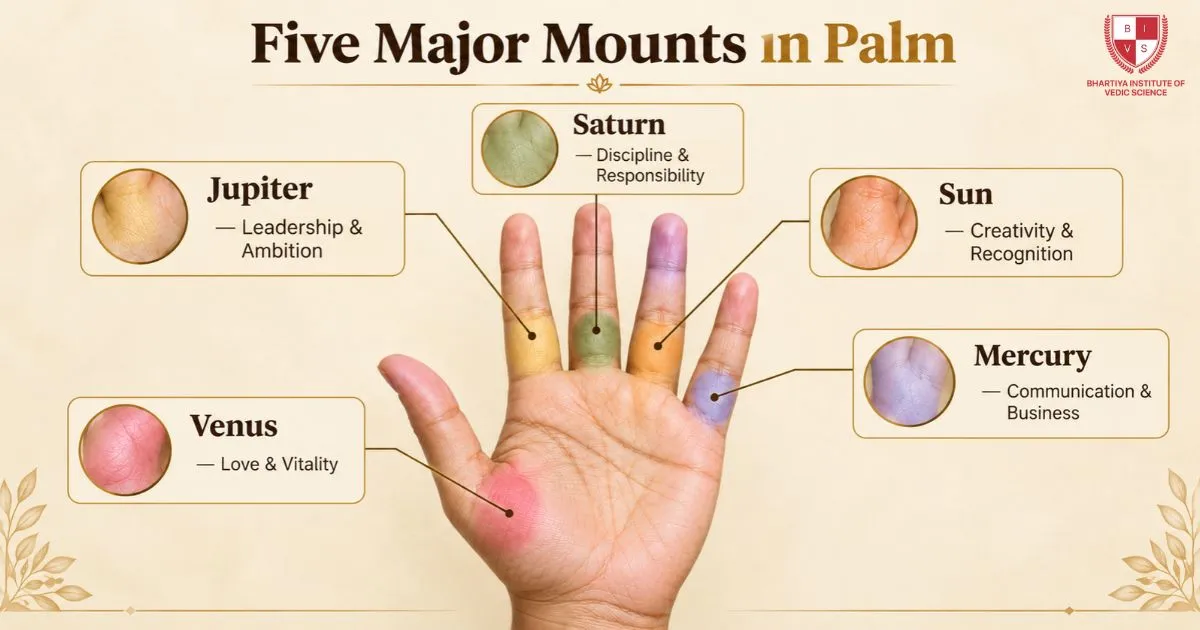 Five Major Mounts in Palm